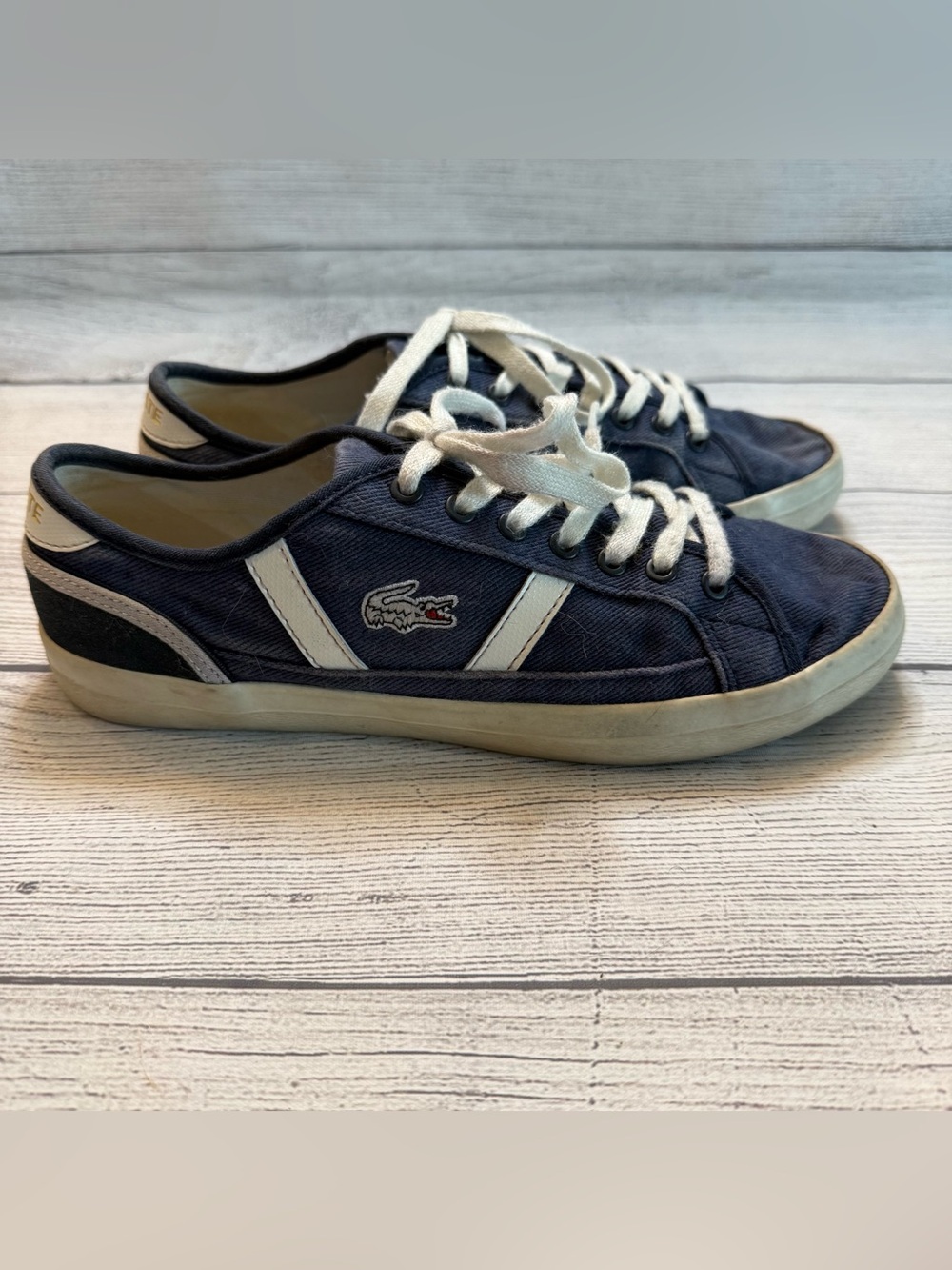 Lacoste Sideline Canvas Croc Logo Casual Shoes